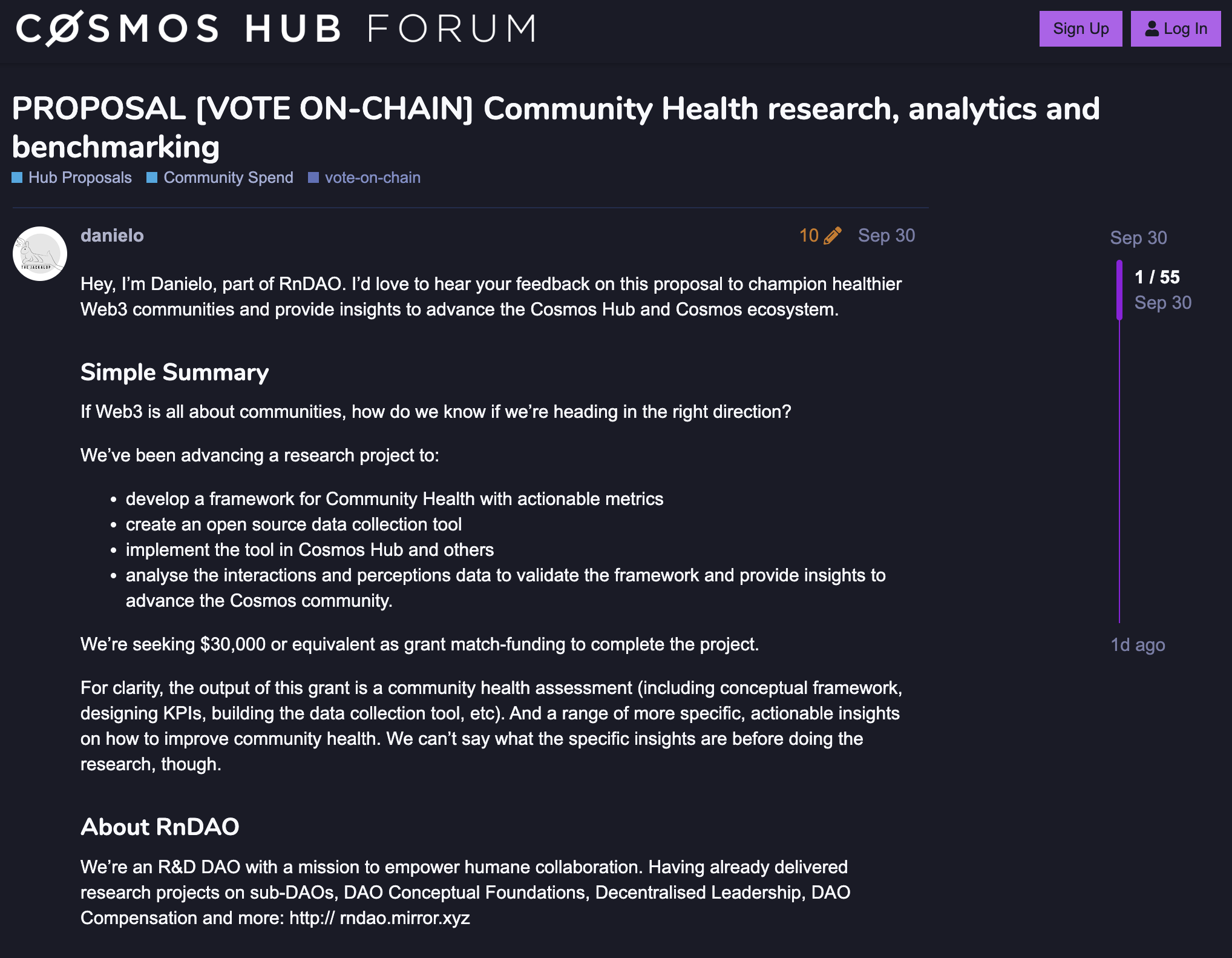 Community Health research, analytics and benchmarking