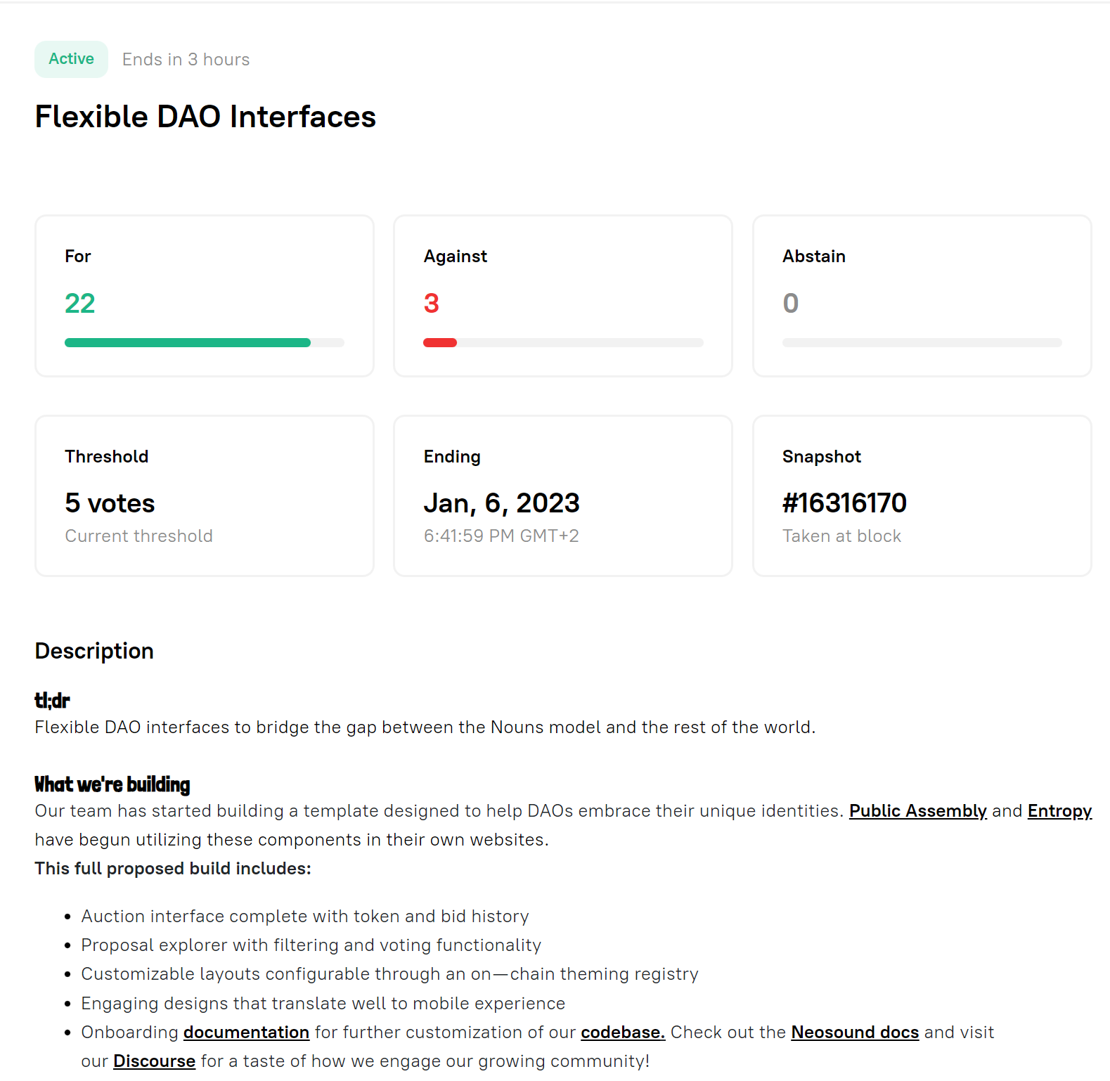 Flexible DAO Interfaces